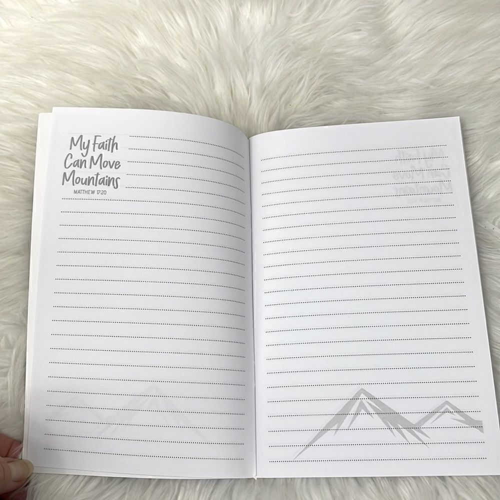 Journal “My faith can move Mountains” quoted writing journal,Spiritual,R…